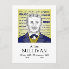 Cartão Postal Arthur Sullivan