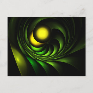 Cartão Postal Artichoke Abstrato Fractal Trabalho de arte