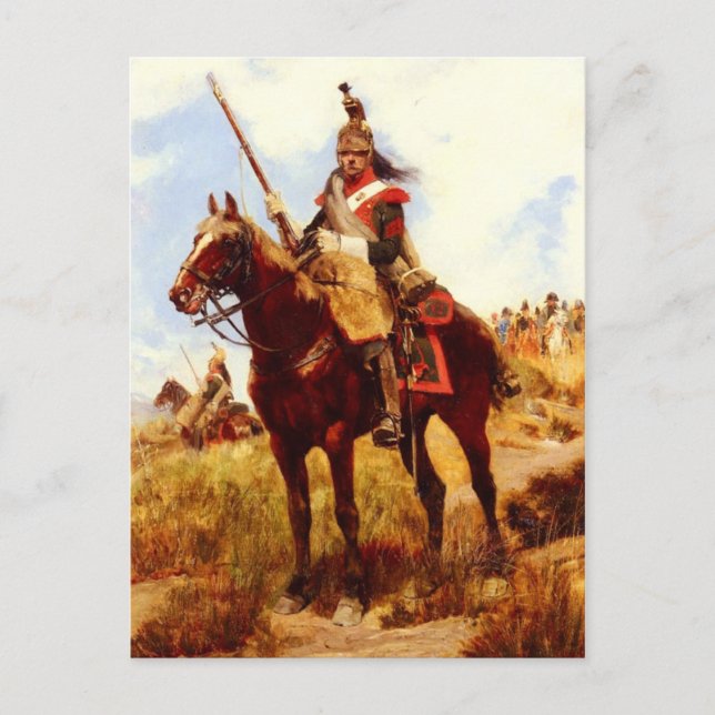 Cartão Postal Artilleur a Cheval (Frente)
