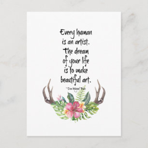 Cartão Postal Artista Humano Don Miguel Ruiz Quote