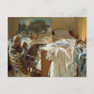 Cartão Postal Artista no seu Studio por John Singer Sargent