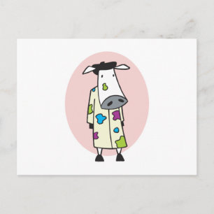 Cartão Postal Artista Pintor Vaca