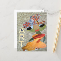 Artistiek figuur Art met bloemen hoed love nature