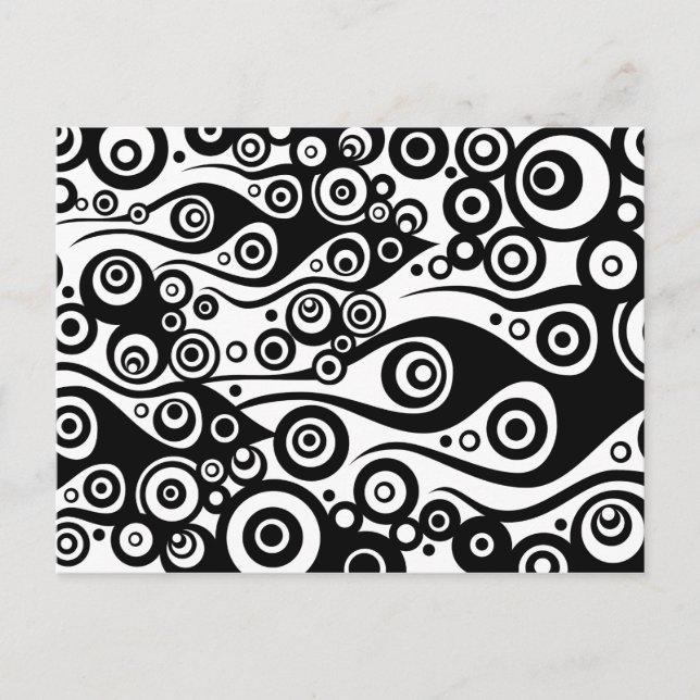Cartão Postal ARTs de padrão - Chama de círculo de tatuagem | Tr (Frente)