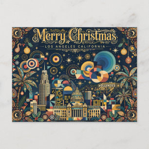 Cartão Postal Arty Los Angeles, Califórnia, Feliz Natal