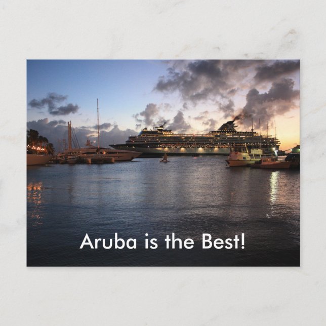 Cartão Postal Aruba é o melhor! (Frente)
