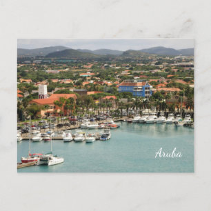 Cartão Postal Aruba Marina Personalizada