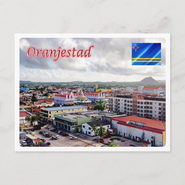 Cartão Postal Aruba - Oranjestad - (Frente)
