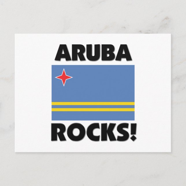 Cartão Postal Aruba Rocks (Frente)