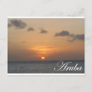 Cartão Postal Aruba Sunset
