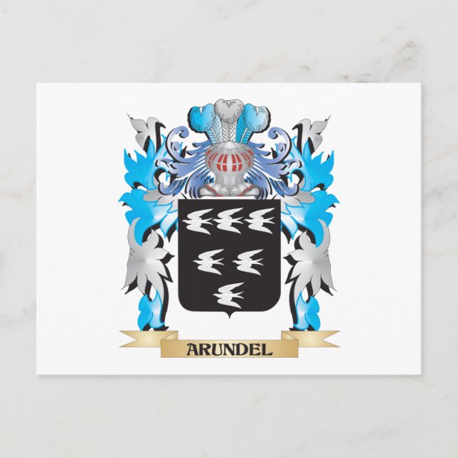 Cartão Postal Arundel Casaco De Braços (Frente)