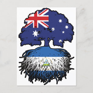 Cartão Postal Árvore australiana nicaraguense