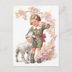 Cartão Postal Árvore Cerejeira de Cordeiro Vitoriana