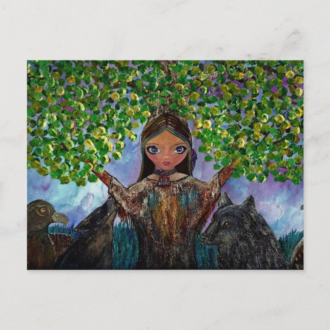 Cartão Postal Árvore Cherokee (Frente)