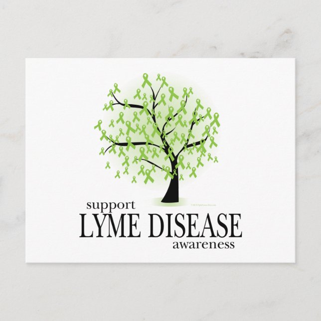 Cartão Postal Árvore da Doença de Lyme (Frente)