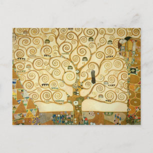 Cartão Postal Árvore da Vida por Gustav Klimt