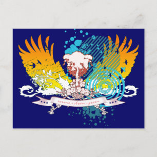 Cartão Postal árvore de alta fidelidade.