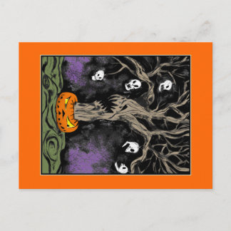 Cartão Postal Árvore de Halloween