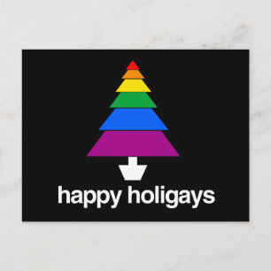CARTÃO POSTAL ÁRVORE DE HOLIGAYS FELIZ