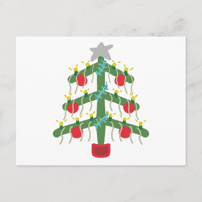 Cartão Postal Árvore de Natal (Frente)