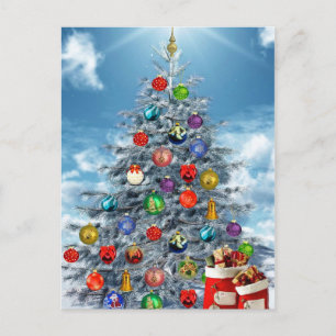 Cartão Postal árvore de Natal