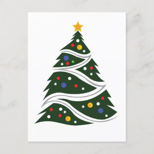 Cartão Postal Árvore de Natal