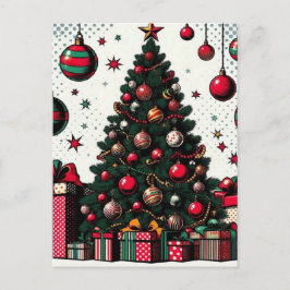 Cartão Postal árvore de Natal