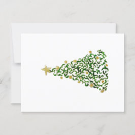 Cartão Postal Árvore de Natal - Arte Original