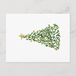 Cartão Postal Árvore de Natal - Arte Original