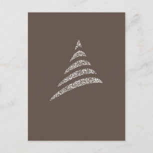 Cartão Postal Árvore de Natal Artístico Monocromática