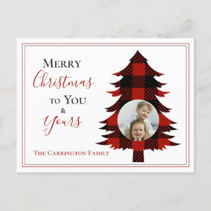 Cartão Postal Árvore de Natal de Verificação de Buffalo