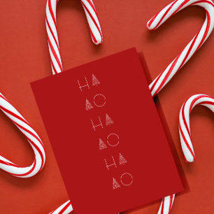 Cartão Postal Árvore de Natal Escandi Minimalista Simples Férias