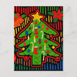 Cartão Postal Árvore de Natal Mola da Ilha de San Blas