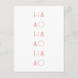 Cartão Postal Árvore de Natal Scandi Minimalista Simples Festa 