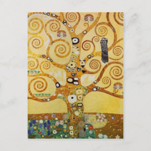 Cartão Postal Árvore de vida por Klimt