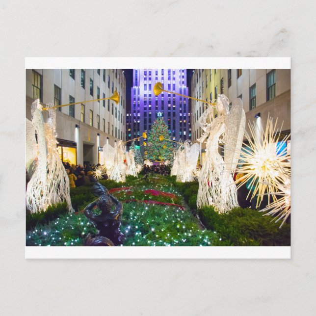 Cartão Postal Árvore e anjos 2015 (Frente)