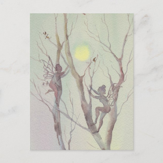 Cartão Postal ÁRVORE FAERIES by SHARON SHARPE (Frente)