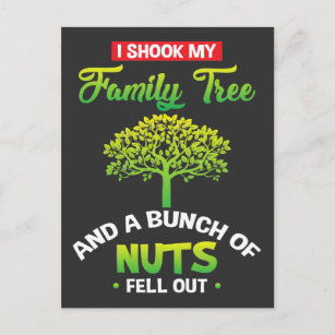 Cartão Postal Árvore genealógica - um discurso familiar engraçad