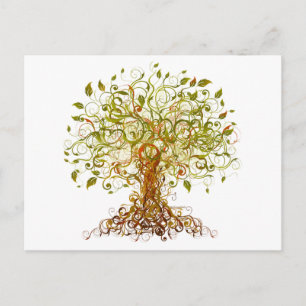 Cartão Postal Árvore Modernista Colorida 13