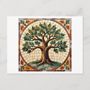 Cartão Postal Árvore mosaico