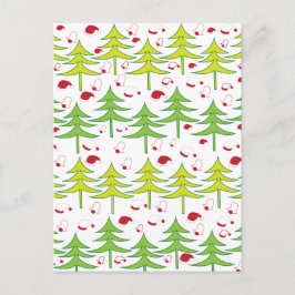 Cartão Postal Árvore Natal Inverno