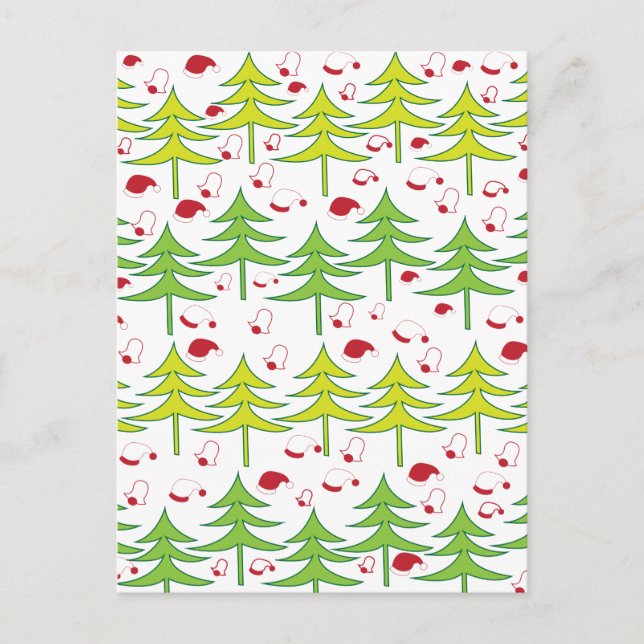 Cartão Postal Árvore Natal Inverno (Frente)