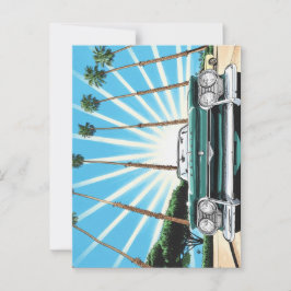 Cartão Postal Árvore Palm Corvair Pop Art