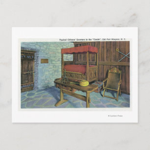 Cartão Postal Árvore Poplar da antiga Lombardia e Castelo Franc