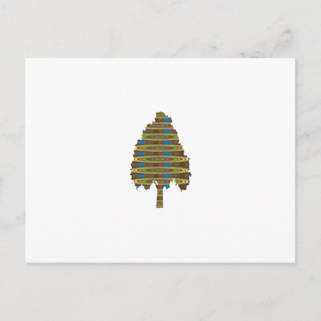 Cartão Postal Árvore Revolucionária ILUMINADA: BAIXO PREÇO Da Ar (Frente)