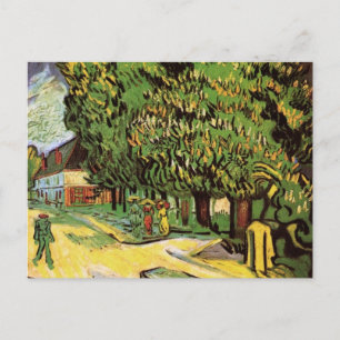 Cartão Postal Árvores de castanha em Blossom por Vincent van Go