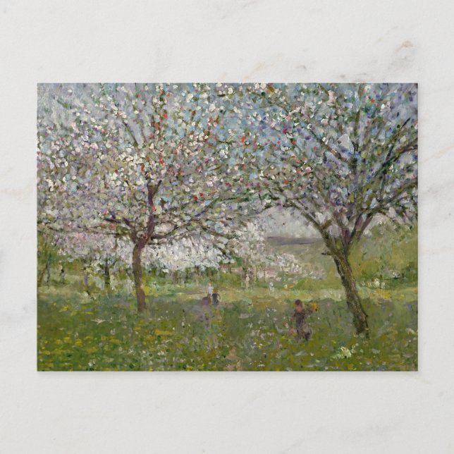 Cartão Postal Árvores de Maçã em Flor (Frente)
