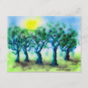 Cartão Postal Árvores de Pincel de Ar ... Mark Edward Westerfiel