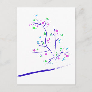 Cartão Postal Árvores que felicidade