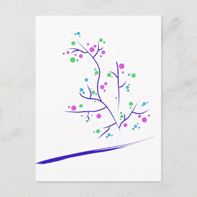 Cartão Postal Árvores que felicidade (Frente)